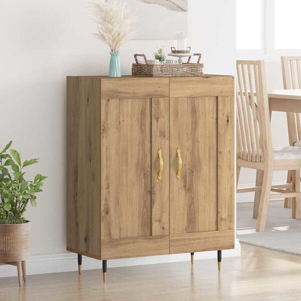 vidaXL Sideboard Artisan-Eiche 69,5 x 34 x 90 cm Holzwerkstoff