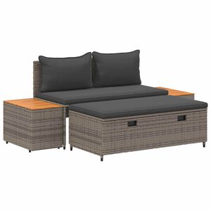 vidaXL Outdoor-Sofagarnitur 4 -Seater 4 stk. 55 x 30 x 39 cm