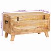 vidaXL Aufbewahrungsbox mit Speicher 70 x 35 x 40 cm Massivholz Mango