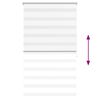 vidaXL Zebra-Rollo 100,9 x 175 cm, Stoffbreite 96,7 cm, Wei&szlig;