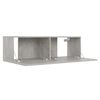 vidaXL 3-tlg. TV-Schrank-Set Betongrau Holzwerkstoff