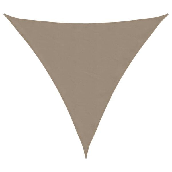 vidaXL Sonnensegel Oxford-Gewebe Dreieckig 3x3x3 m Taupe