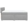 vidaXL Boxspringbett mit Matratze Hellgrau 140x190 cm Stoff