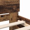 vidaXL Bettrahmen mit Kopfteil Altholz 180 x 200 cm Holzwerkstoff
