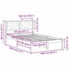 vidaXL Bettrahmen Hellgrau 135 x 190 cm Massives Kiefernholz