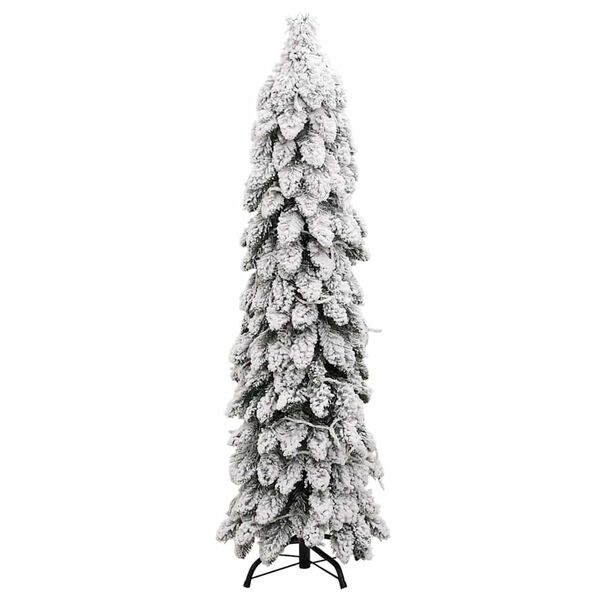 vidaXL K&uuml;nstlicher Weihnachtsbaum Beleuchtung & Schnee 80 LEDs 150 cm