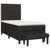 vidaXL Boxspringbett mit Matratze Schwarz 80x200 cm Stoff