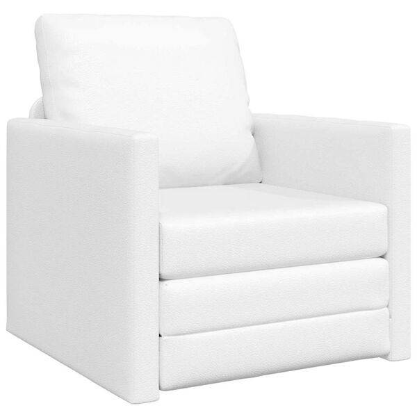 vidaXL Schlafsofa Weiß 74 x 77 x 81 cm Samt