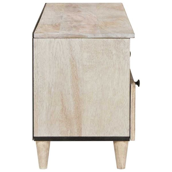 vidaXL TV-Einheiten mit Schubladen Wei&szlig; 100 x 33 x 46 cm Holzwerkstoff