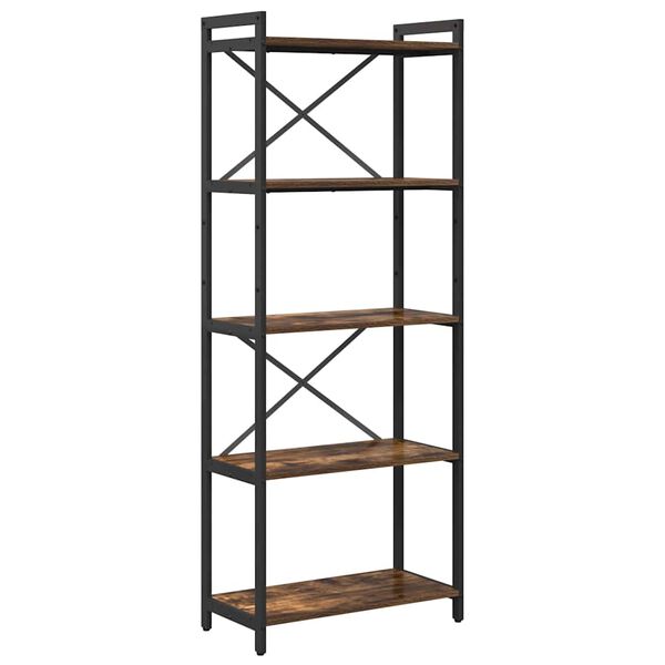 vidaXL B&uuml;cherregal Ger&auml;ucherte Eiche 60 x 30 x 155 cm Holzwerkstoff