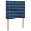 vidaXL Boxspringbett mit Matratze Blau 120x190 cm Stoff