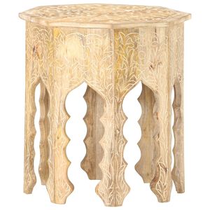 vidaXL Beistelltisch &Oslash;48 cm Massivholz Mango