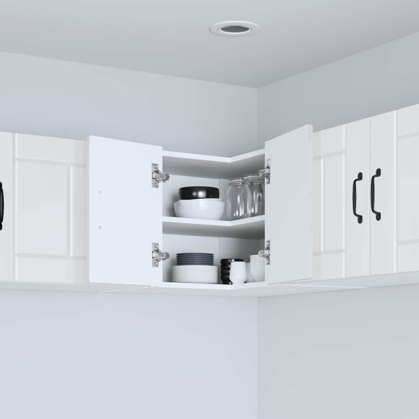 vidaXL K&uuml;chenschrank Hochglanz Wei&szlig; 57 x 57 x 40 cm Holzwerkstoff