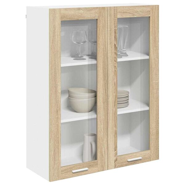 vidaXL H&auml;ngeschrank Sonoma-Eiche 80 x 31 x 100 cm Holzwerkstoff