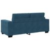vidaXL Zweisitzer-Sofa Blau 180x77x82 cm Samt