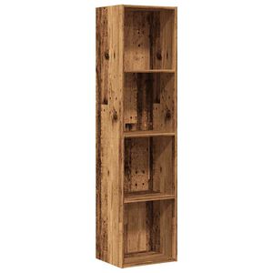 vidaXL B&uuml;cherregal/TV-Schrank Altholz-Optik 36x30x143 cm Holzwerkstoff