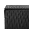 vidaXL Garten-Aufbewahrungsbox Schwarz 110 x 50 x 58 cm Poly Rattan