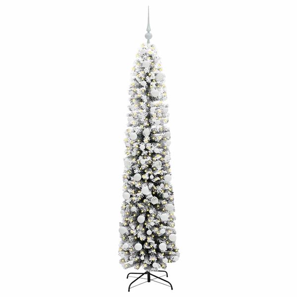 vidaXL Künstlicher Weihnachtsbaum mit 300 LEDs mit Ständer Grün 180 cm