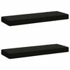 vidaXL 2-teilige Bankkissen VUGHT 2 pcs 100 % Polyester Schwarz