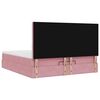 vidaXL Ottoman-Bett mit Matratzen & LEDs Rosa 160x200 cm Samt