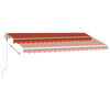 vidaXL Standmarkise Automatisch 450x350 cm Orange/Braun