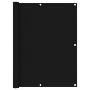 vidaXL Balkon-Sichtschutz Schwarz 120x500 cm Oxford-Gewebe