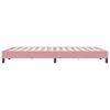 vidaXL Boxspringbett ohne Matratze Rosa 160x220 cm Samt