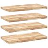 vidaXL Schweberegale 4 Stk. 80x40x4 cm Massivholz Akazie Unbehandelt