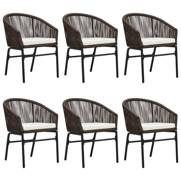 vidaXL 7-tlg. Garten-Essgruppe Braun