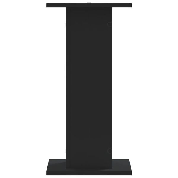 vidaXL Pflanzenständer 2 Stk. Schwarz 30x30x60 cm Holzwerkstoff