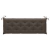 vidaXL Batavia-Gartenbank mit Taupe Auflage 150 cm Massivholz Teak