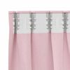 vidaXL Verdunkelungs-Vorh&auml;nge mit Ringen 2 pcs Babyrosa 225 x 140 cm