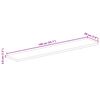 vidaXL Tischplatte 140x20x3,8 cm Rechteckig Massivholz Mango
