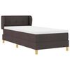 vidaXL Boxspringbett mit Matratze Dunkelbraun 80 x 200 cm Stoff