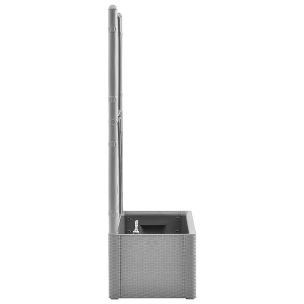 vidaXL Garten-Hochbeet mit Spalier und Selbstbewässerungssystem Grau