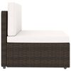 vidaXL 4-tlg. Garten-Lounge-Set Poly Rattan Braun