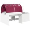 vidaXL Bett mit Tunnel 4 pcs Artisian Eiche und Rot Holzwerkstoff