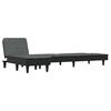 vidaXL Schlafsofa in L-Form Dunkelgrau 255x140x70 cm Stoff