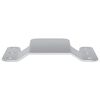 vidaXL Flush-Montagehalterung 2 pcs Silber 75 x 66 x 1,4 mm Stahl