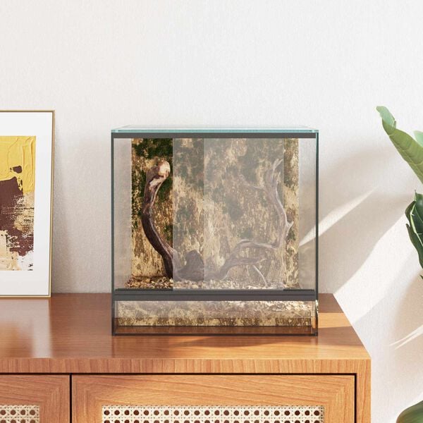 vidaXL Terrarium mit Speicher Transparent 30 x 30 x 30 cm Glas