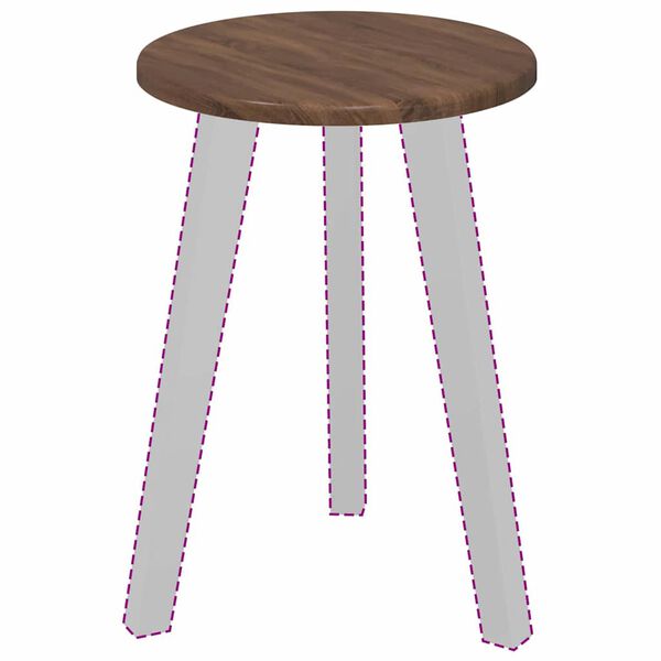 vidaXL Tischplatte Braun Eichen-Optik 30 x 30 x 1,5 cm Holzwerkstoff