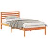 vidaXL Bettrahmen Wachsbraun 80 x 210 cm Massives Kiefernholz