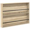 vidaXL Magazinregal 2 pcs Sonoma-Eiche 100 x 12 x 70 cm Holzwerkstoff