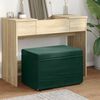 vidaXL Hocker Dunkelgr&uuml;n 61 x 41 x 40 cm Samt und Engineering Holz