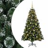 vidaXL K&uuml;nstlicher Weihnachtsbaum mit Kugel 120 cm 150 LEDs
