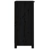 vidaXL Sideboards 2 Stk. Schwarz 40x35x80 cm Massivholz Kiefer