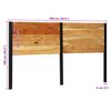 vidaXL Kopfteil 180 cm Massivholz Akazie und Eisen