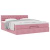 vidaXL Ottoman-Bett mit Matratze Rosa 160x200 cm Samt