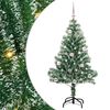 vidaXL K&uuml;nstlicher Weihnachtsbaum beschneit mit LED Licht 150 cm