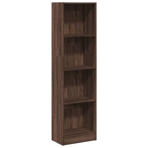 vidaXL Bücherregal Braun Eichen-Optik 40x24x143 cm Holzwerkstoff